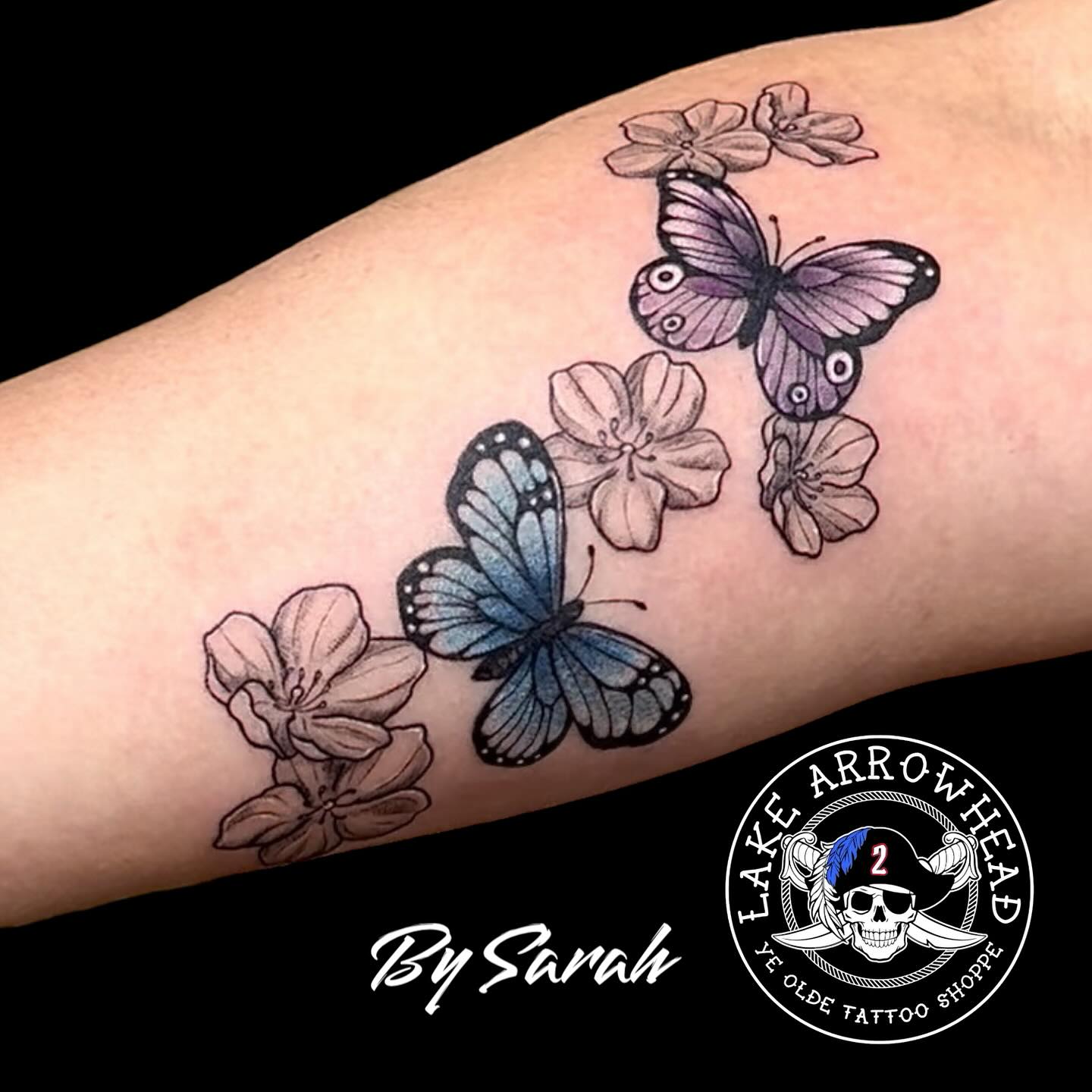 sarah renee butterfly tattoos lake arrowhead