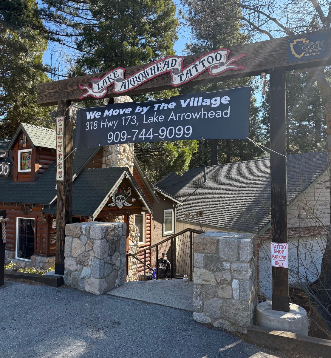 lake arrowhead tattoo shop for sale